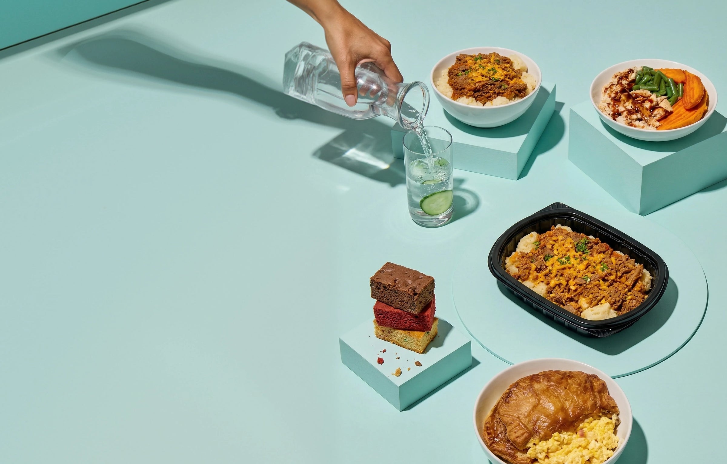 Hit your goals.Skip the kitchen.