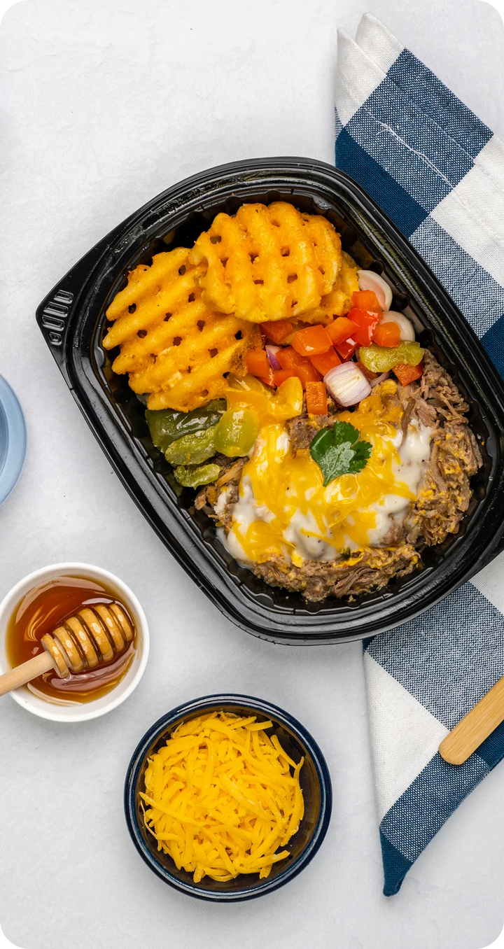 Ready-to-eat FlexPro meal with sides