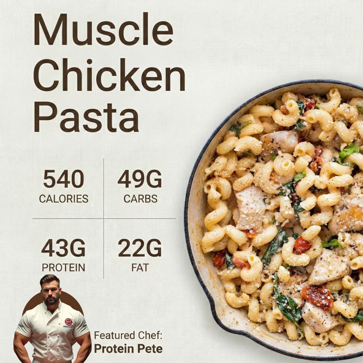 Muscle Chicken Pasta