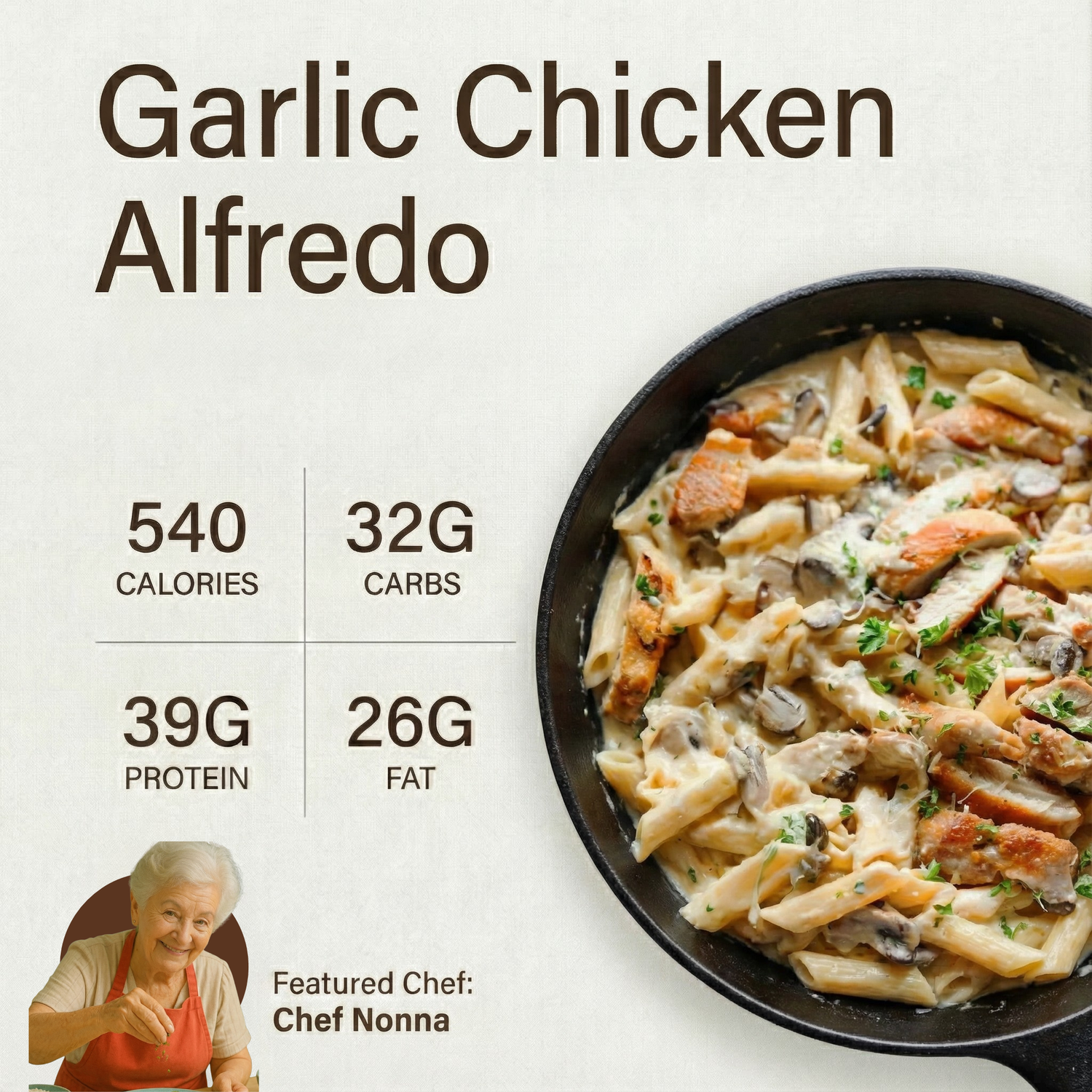 Garlic Chicken Alfredo