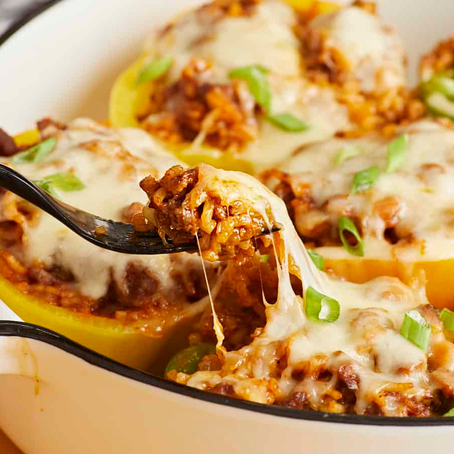 Turkey Chorizo Stuffed Peppers