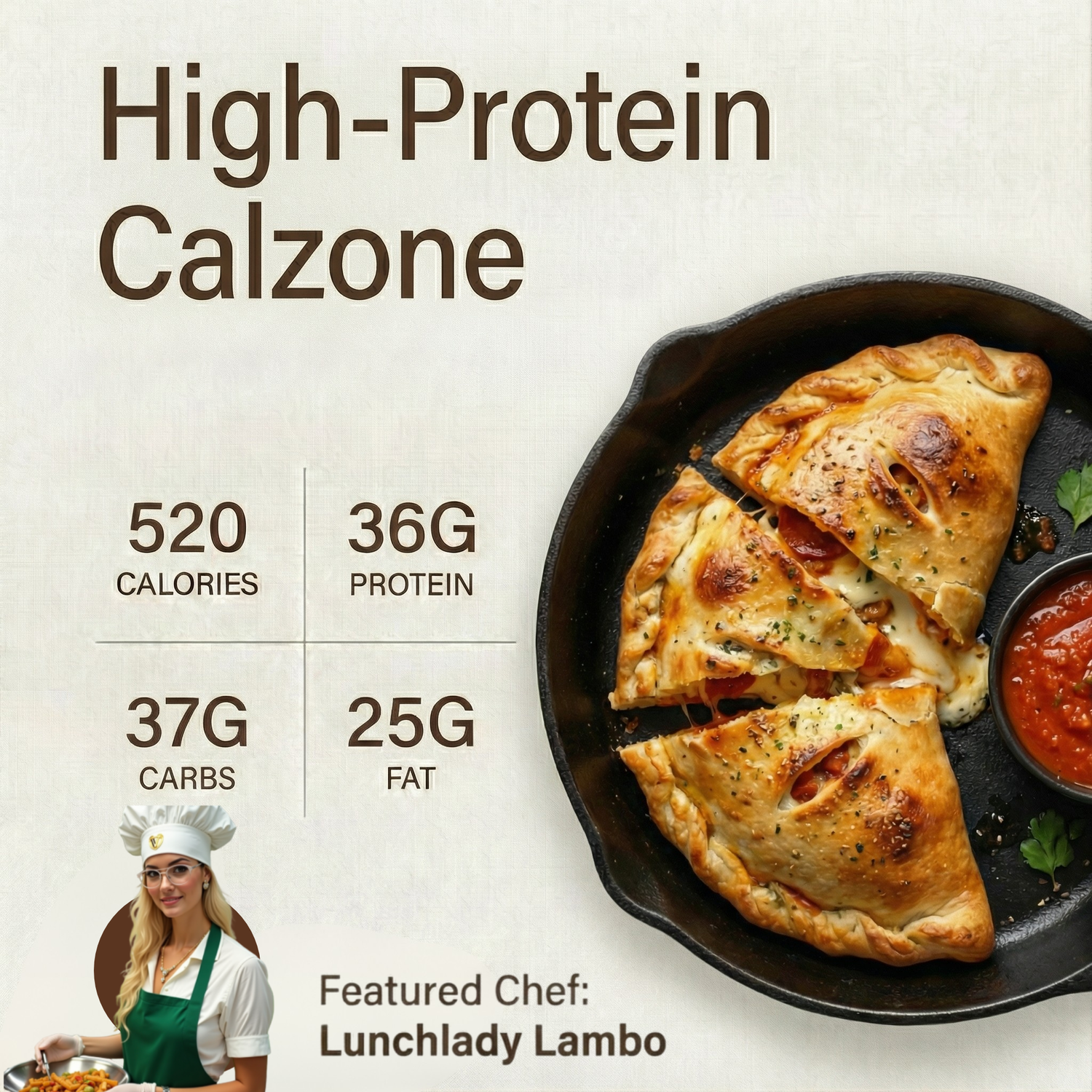 High-Protein Calzone