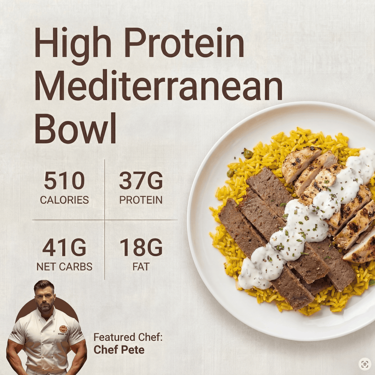 High Protein Mediterranean Bowl