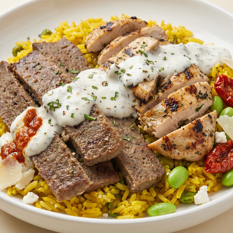 High Protein Mediterranean Bowl