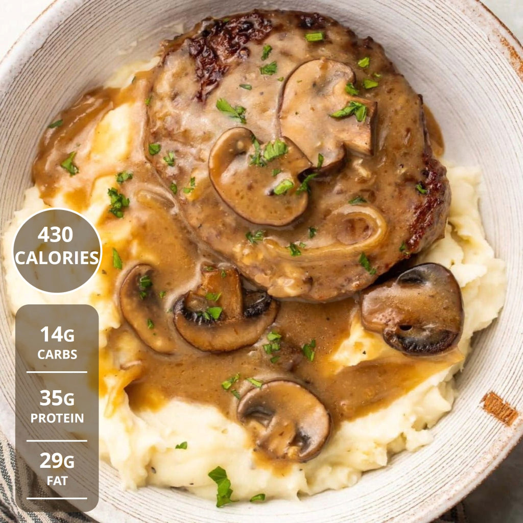 Mushroom-Smothered Salisbury Steak