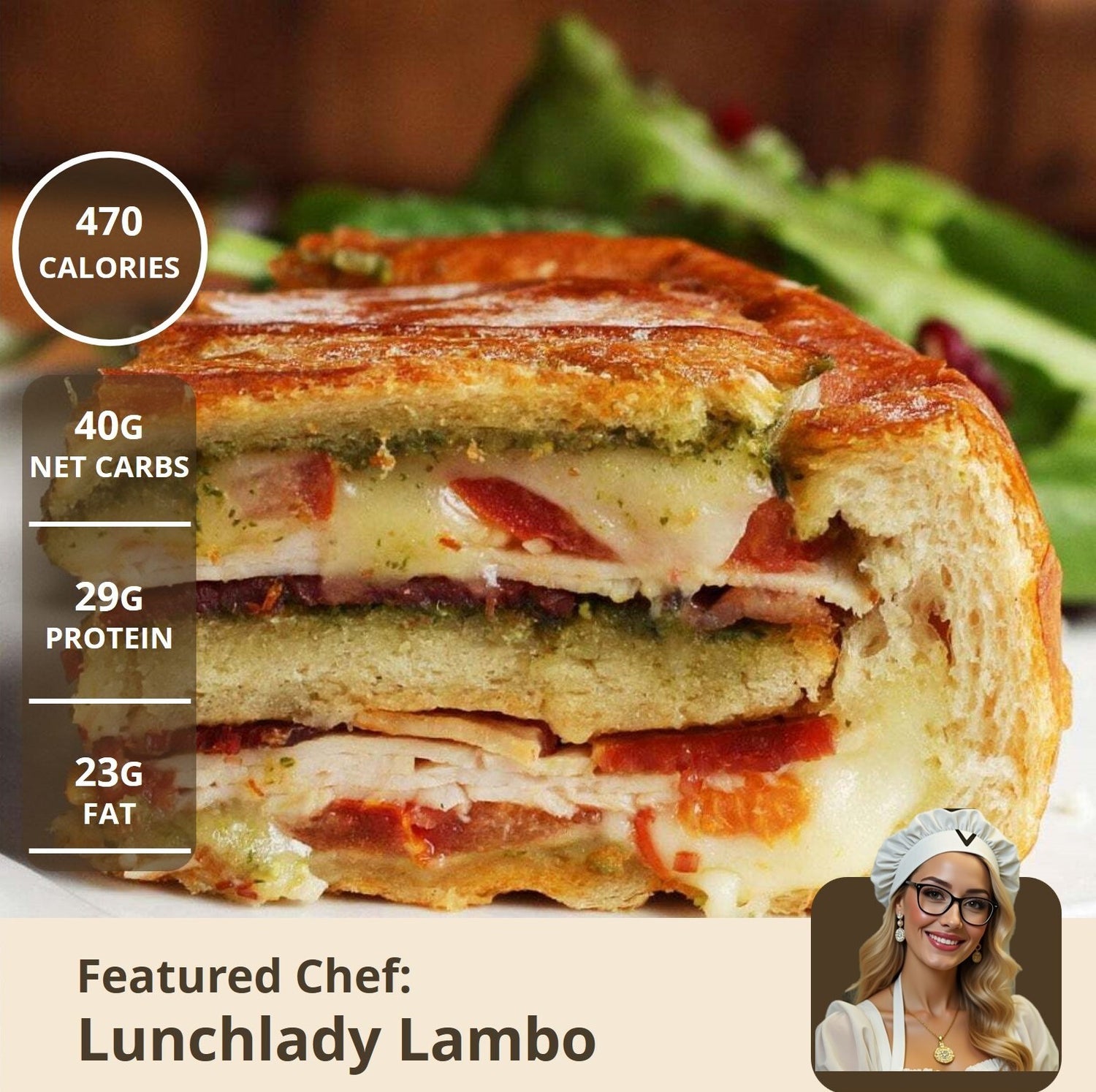 Pizza Party Pesto Panini