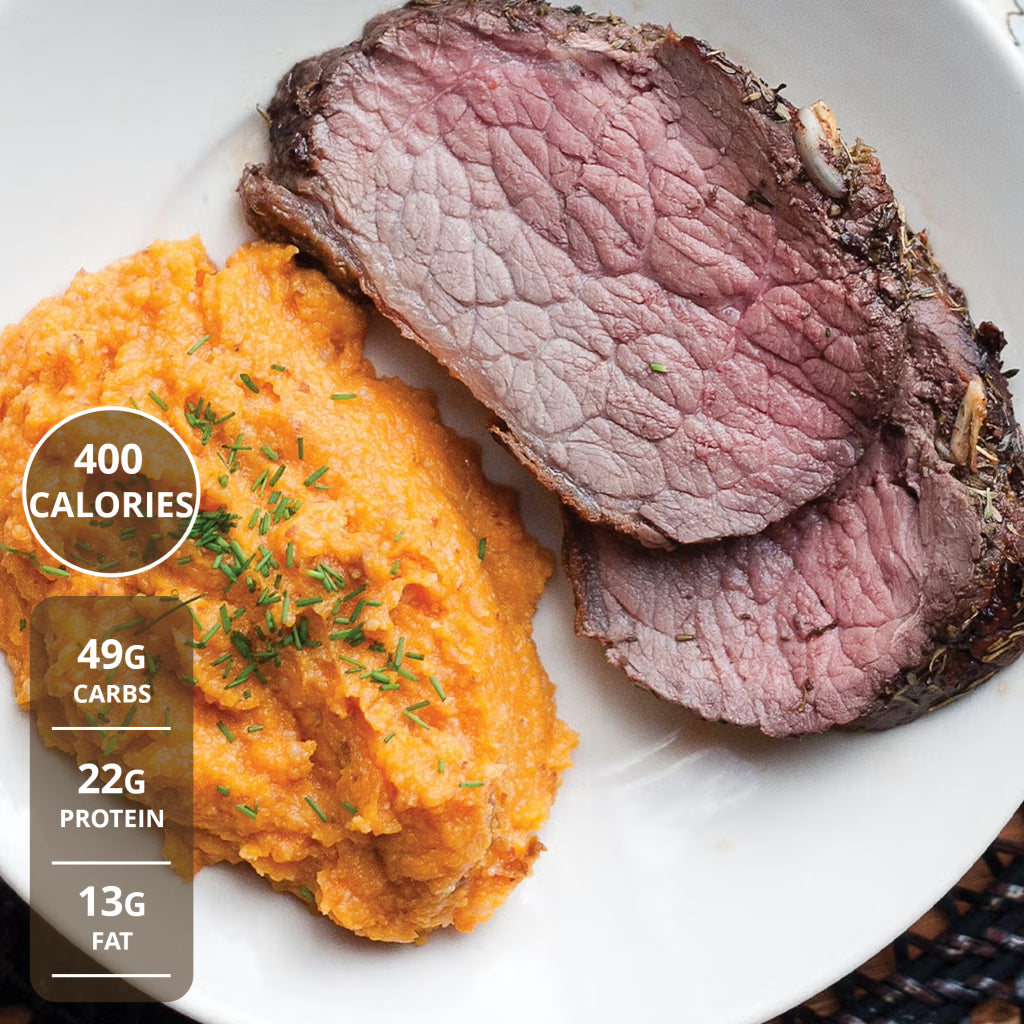 Roast Beef with Chipotle Sweet Potatoes