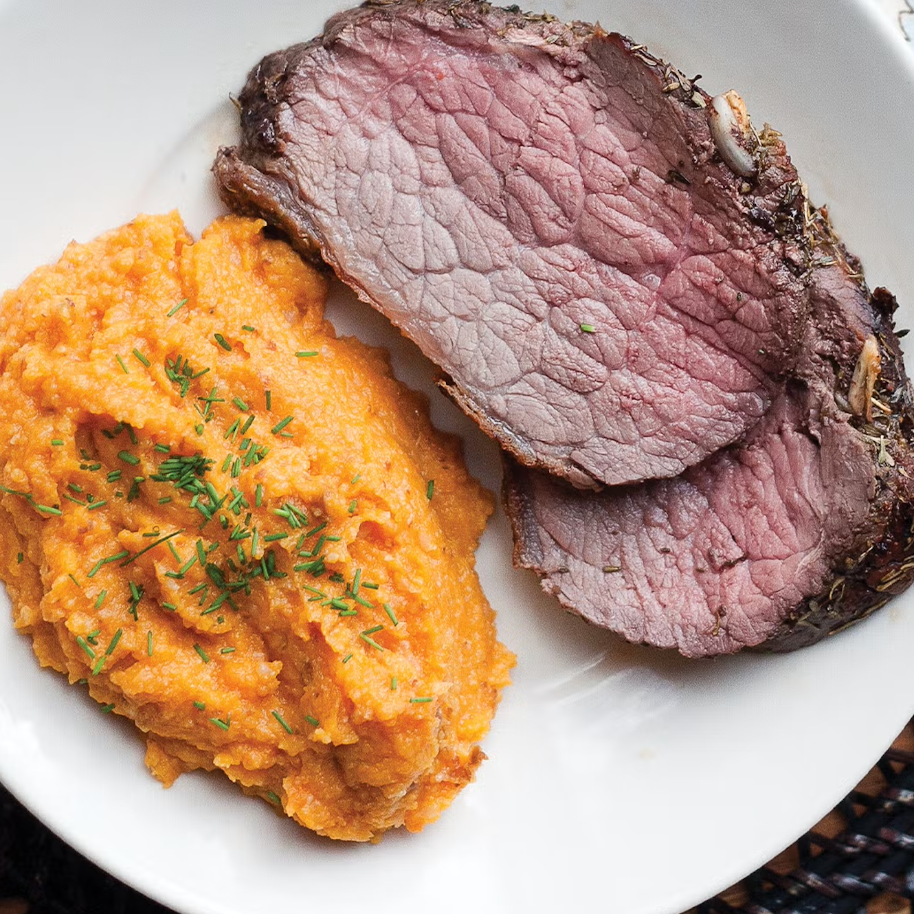 Roast Beef with Chipotle Sweet Potatoes