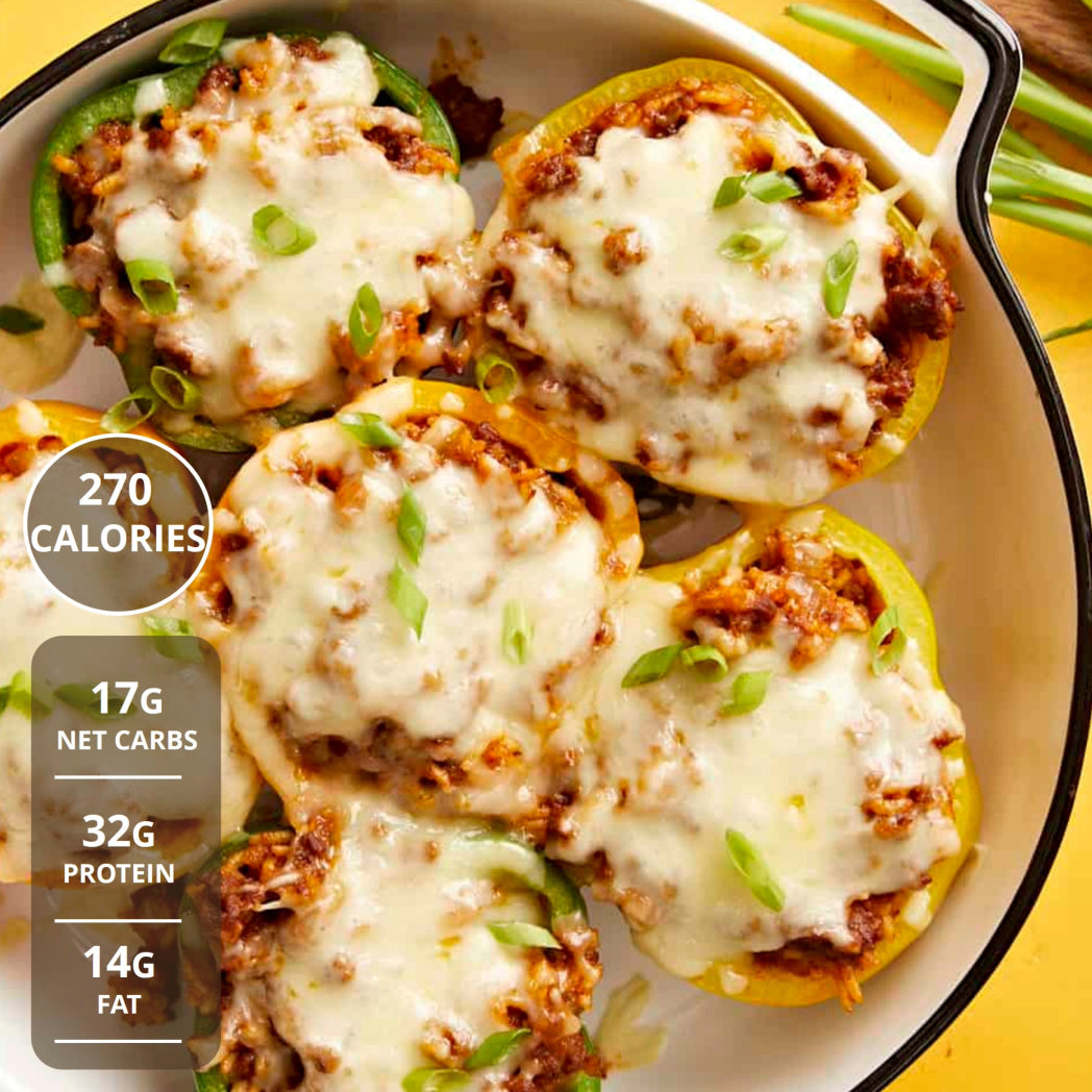Turkey Chorizo Stuffed Peppers