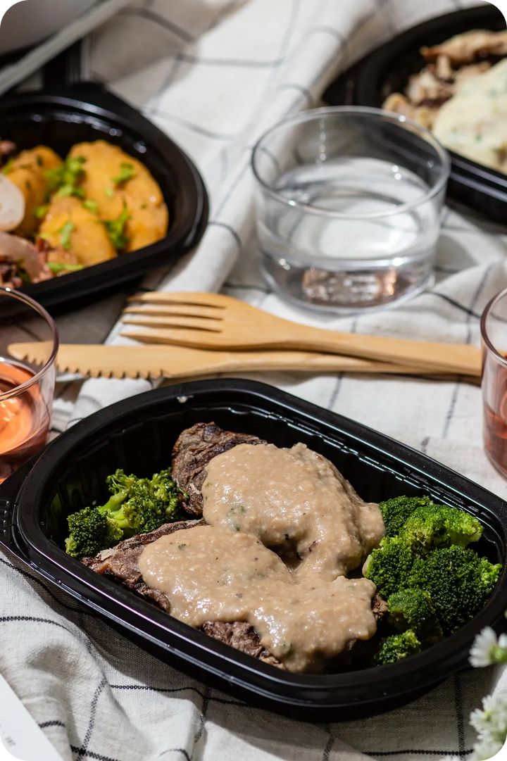 Ready-to-eat FlexPro meal with sides